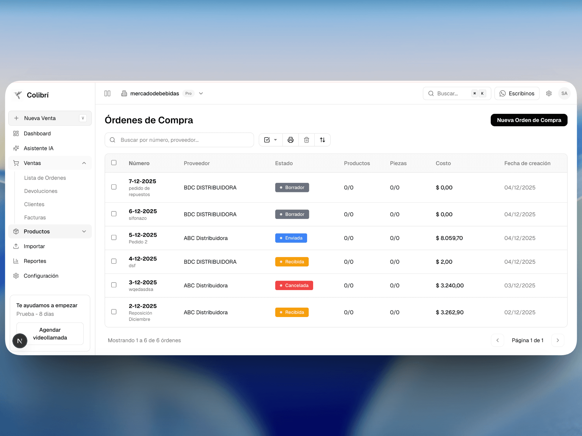 Compras simples y organizadas